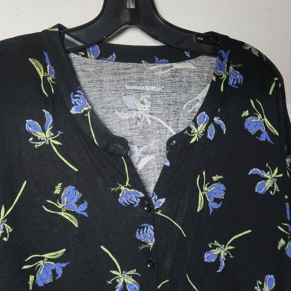 Woman Within Long Sleeve Button Up Duster in Size 3X (30-32) - Picture 5 of 9